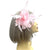 Clip On Pink Fascinator with Loops & Feather Flower-Fascinators Direct