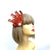 Copper Fascinator Clip with Vintage Feathers & Pearls-Fascinators Direct