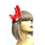 Coral Fascinator Clip with Vintage Feathers & Pearls-Fascinators Direct