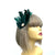Forest Green Fascinator Clip with Vintage Feathers & Pearls-Fascinators Direct