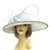 Classic Sinamay Peppermint Wedding Hat-Fascinators Direct