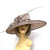 Classic Sinamay Taupe Wedding Hat-Fascinators Direct
