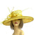 Classic Sinamay Yellow Wedding Hat-Fascinators Direct