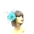 Clip On Aqua Fascinator with Loops & Feather Flower-Fascinators Direct