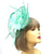 Mint Green Fascinator on Comb with Feather Flower-Fascinators Direct