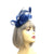 Navy Fascinator Headband with Looped Crin & Feathers-Fascinators Direct