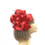 Pillar Box Red Fascinator with Satin & Sinamay Flower & Feathers-Fascinators Direct