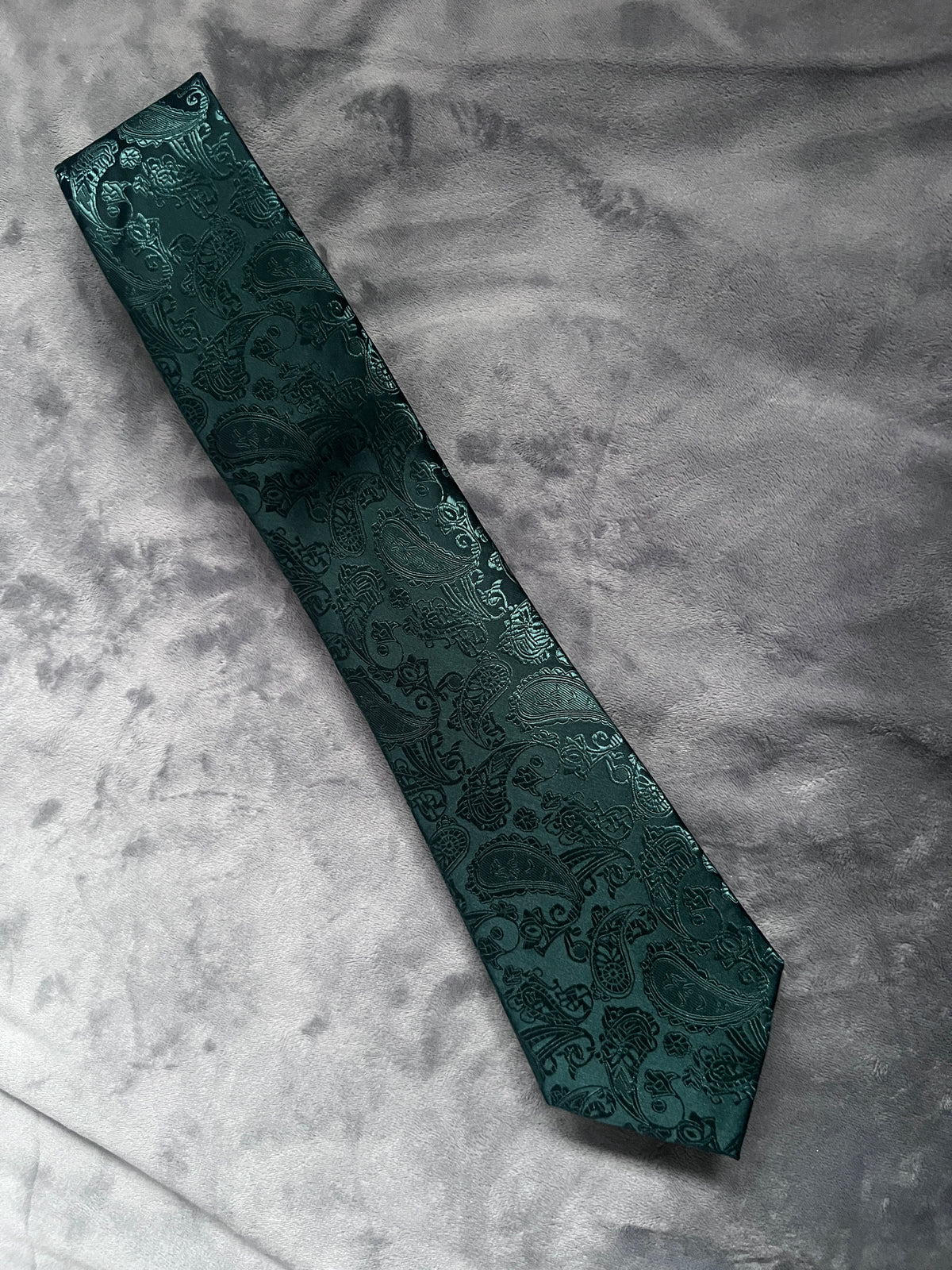 Emerald Green Men’s Classic Paisley Tie