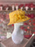 Short Brim Yellow Occasion Hat