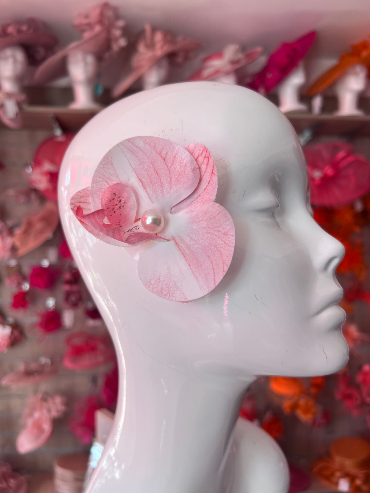 Light Pink Orchid Hair Clip
