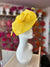 Yellow Disc Fascinator with Decorative Bow