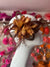 Clip In Brown Hair Fascinator with Flower & Loops