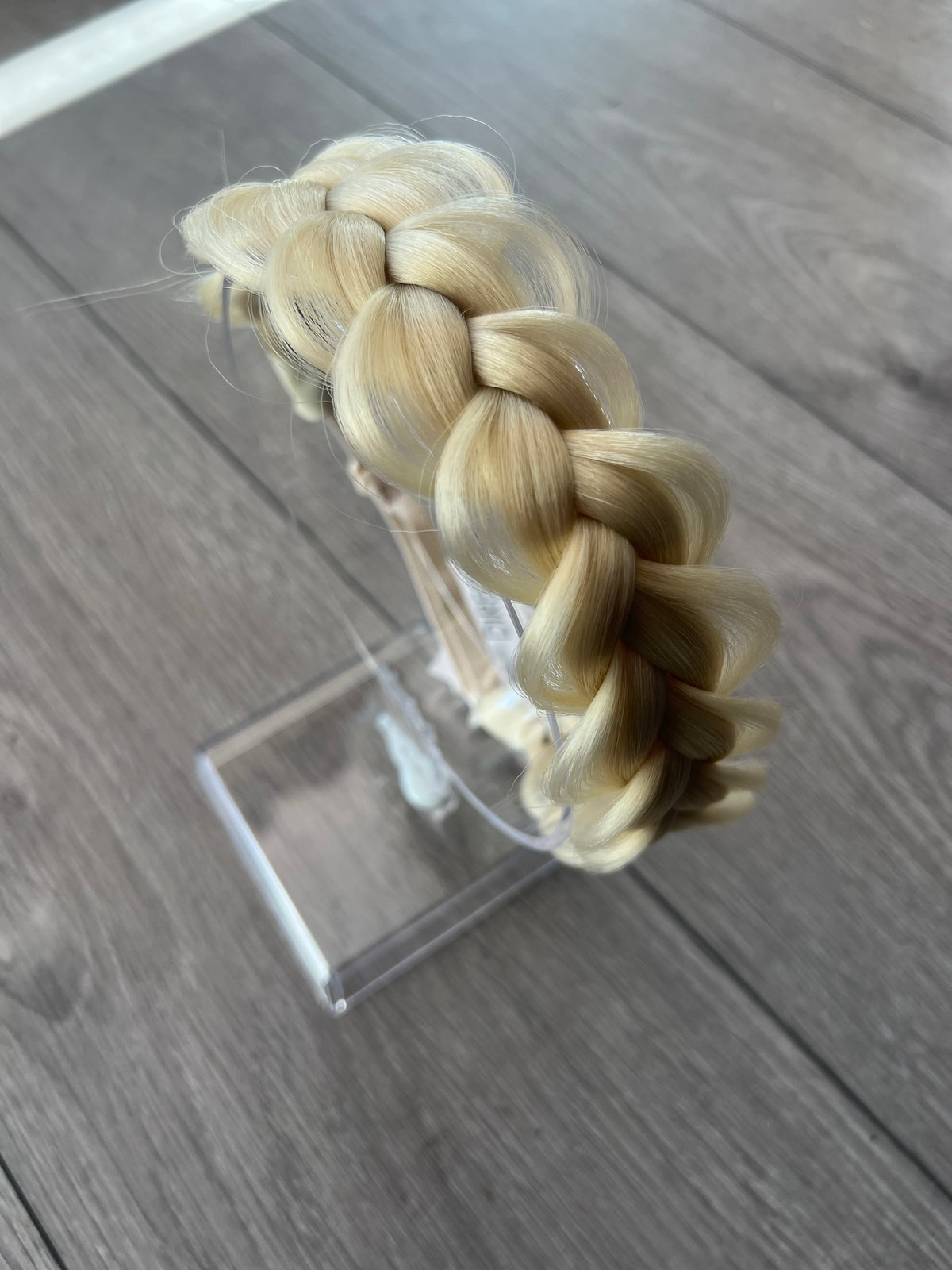 Light Blonde Faux Fishtail Braided HeadBand