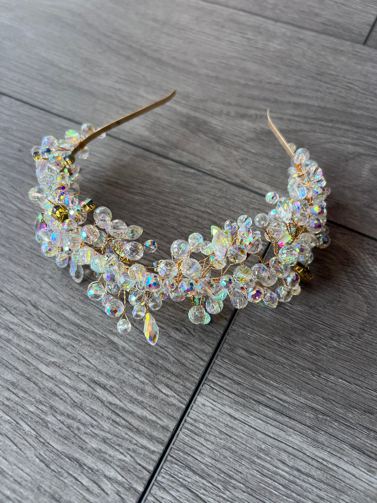 AB Beaded Headband Fascinator