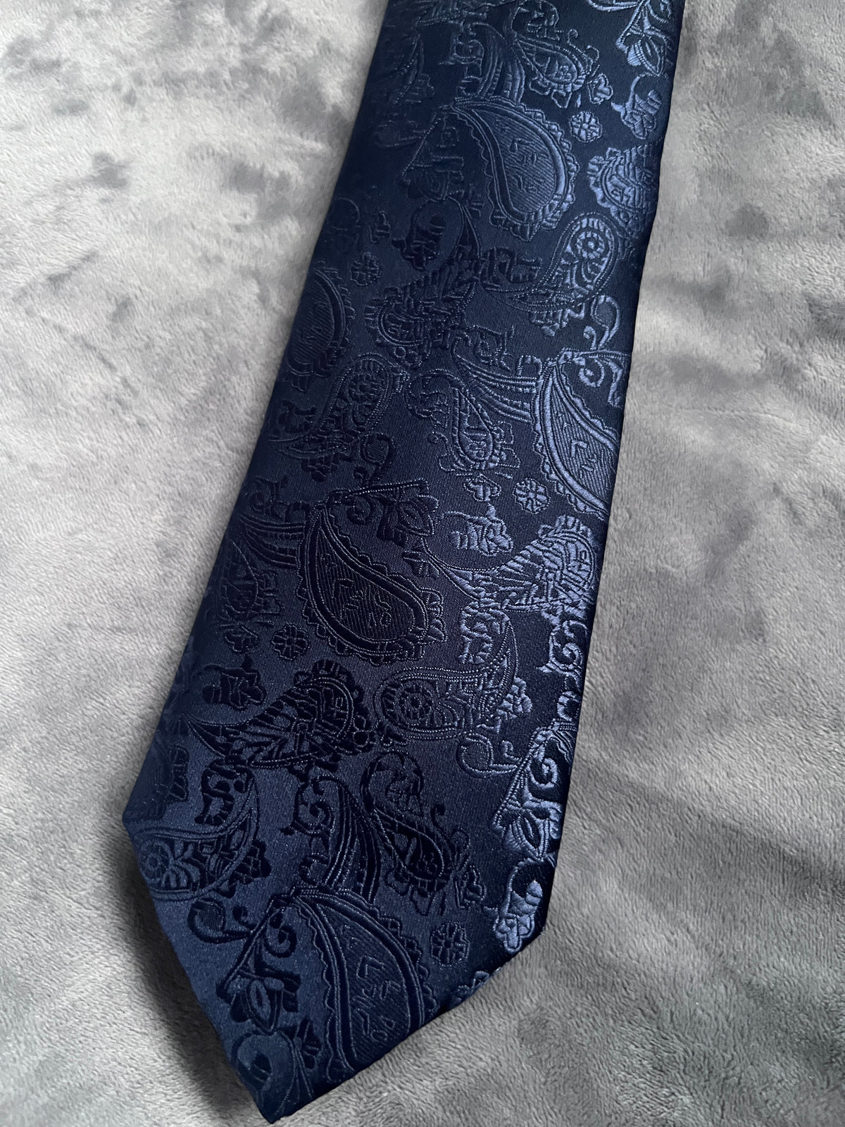 Navy Men’s Classic Paisley Tie