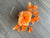 Floral Fantasy Orange Headband Fascinator