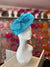 Turquoise Disc Fascinator with Decorative Bow