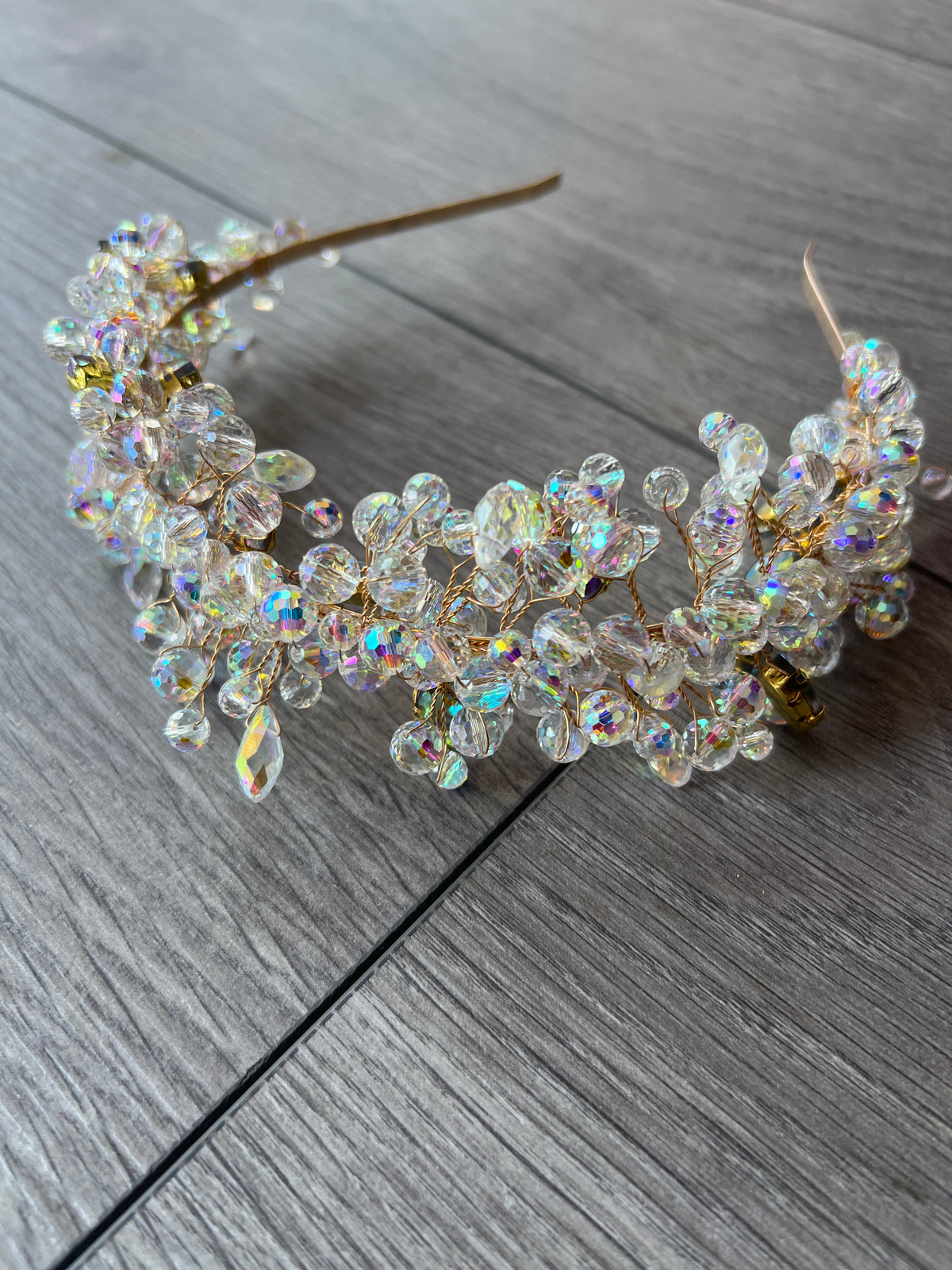 AB Beaded Headband Fascinator