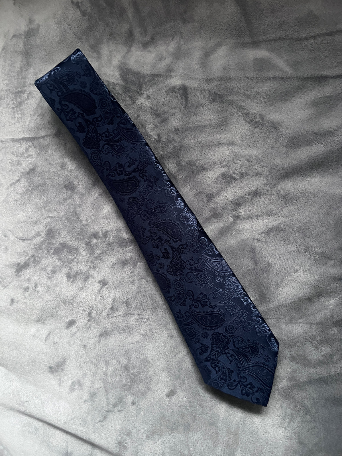 Navy Men’s Classic Paisley Tie