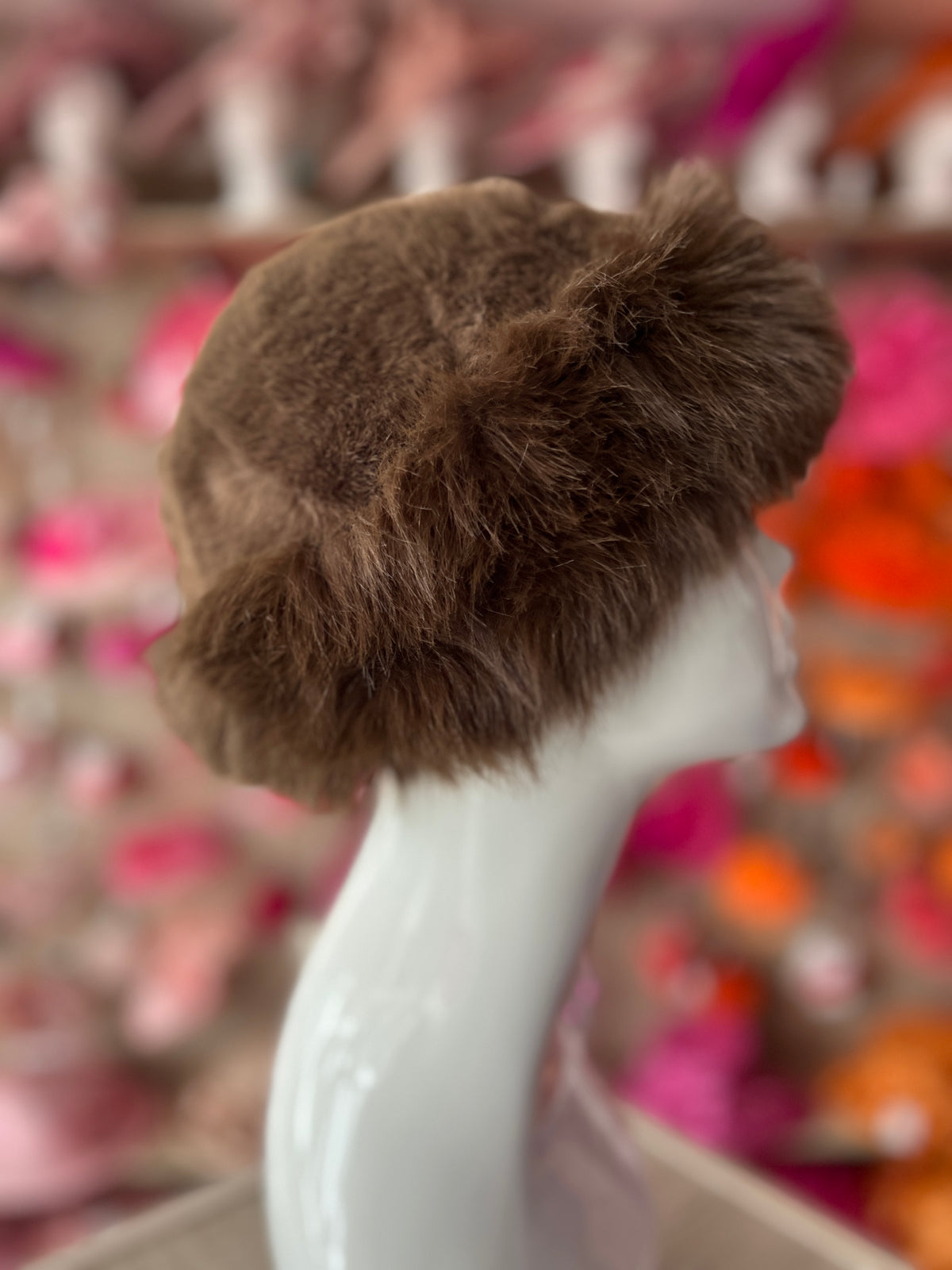 Brown Fur winter Hat