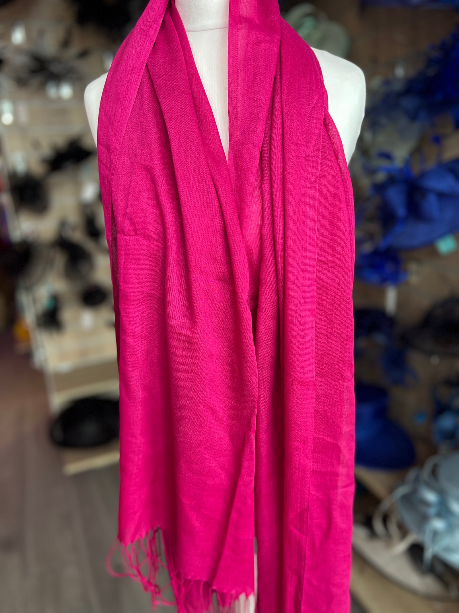 Damson Wedding Pashmina Scarf