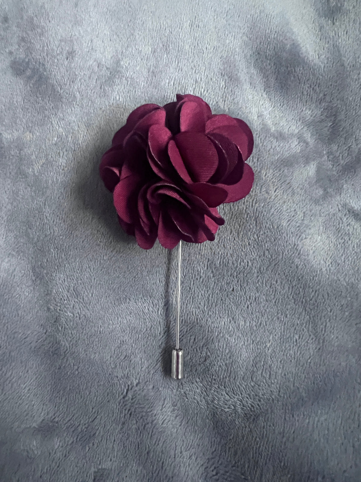 Burgundy Men’s Classic Tie &amp; Pin