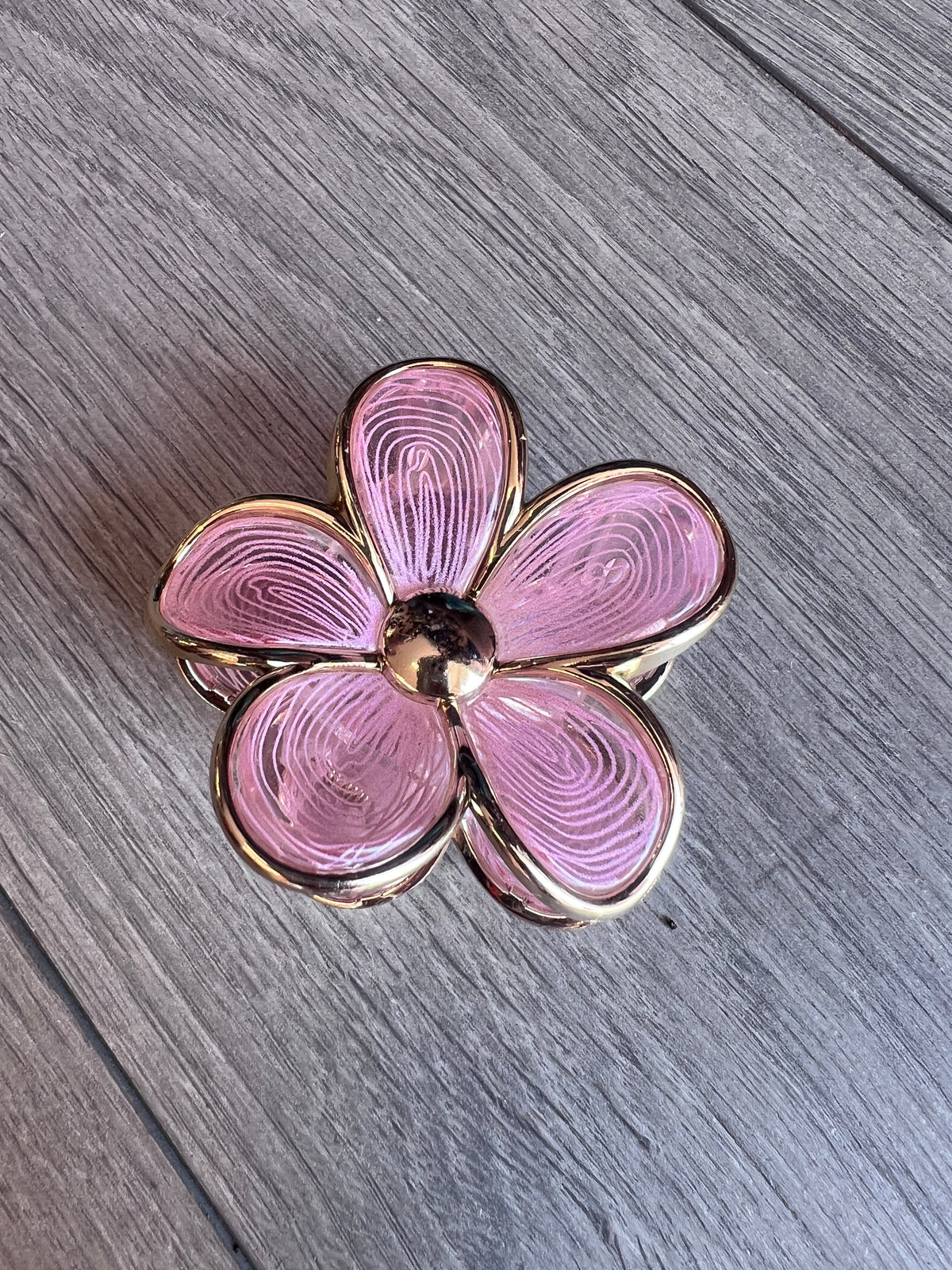 Tropical Jasmine Hair Flower Claw - Pale Pink
