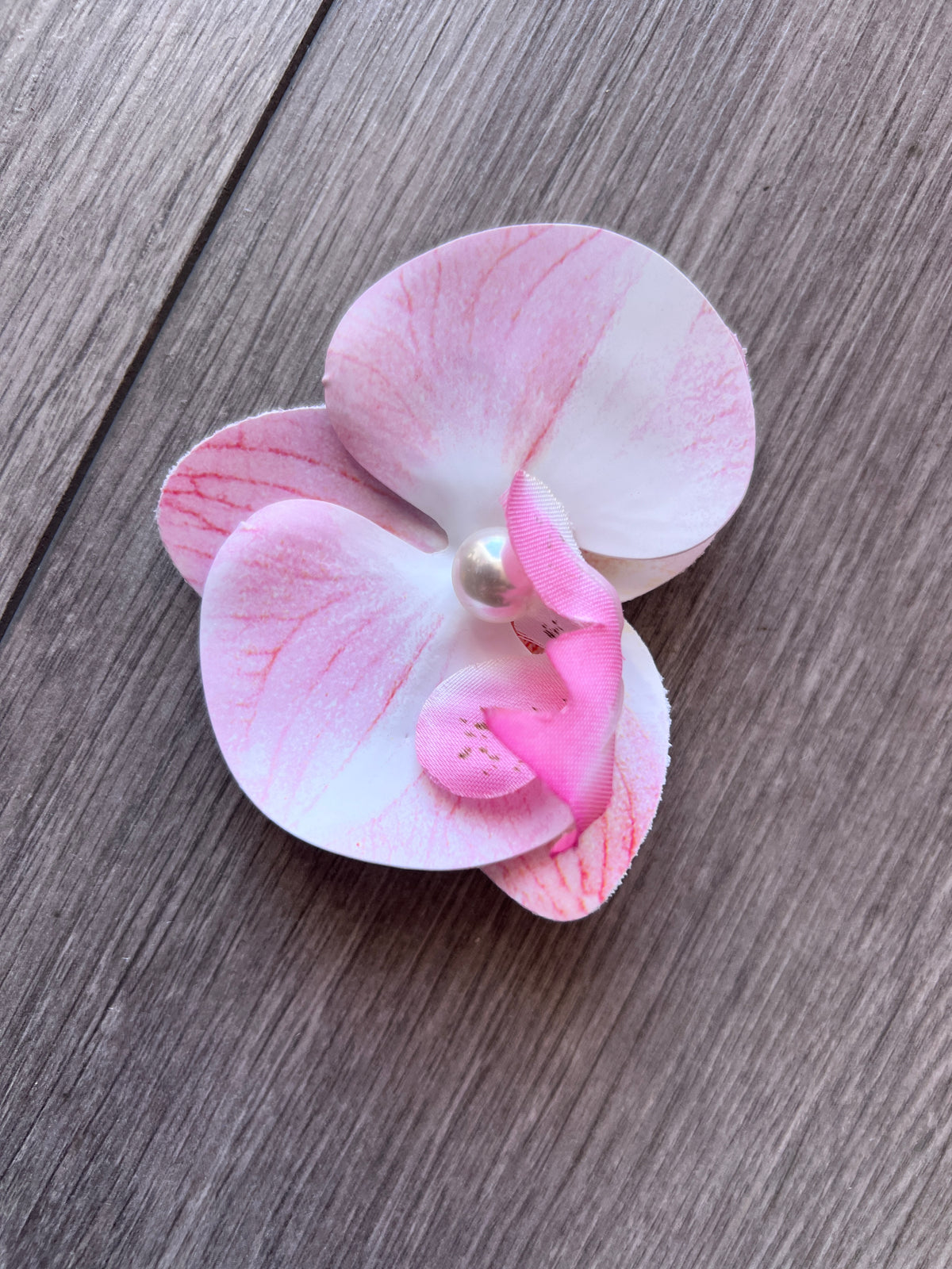 Light Pink Orchid Hair Clip