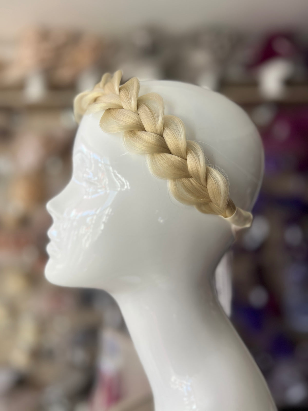 Light Blonde Faux Fishtail Braided HeadBand