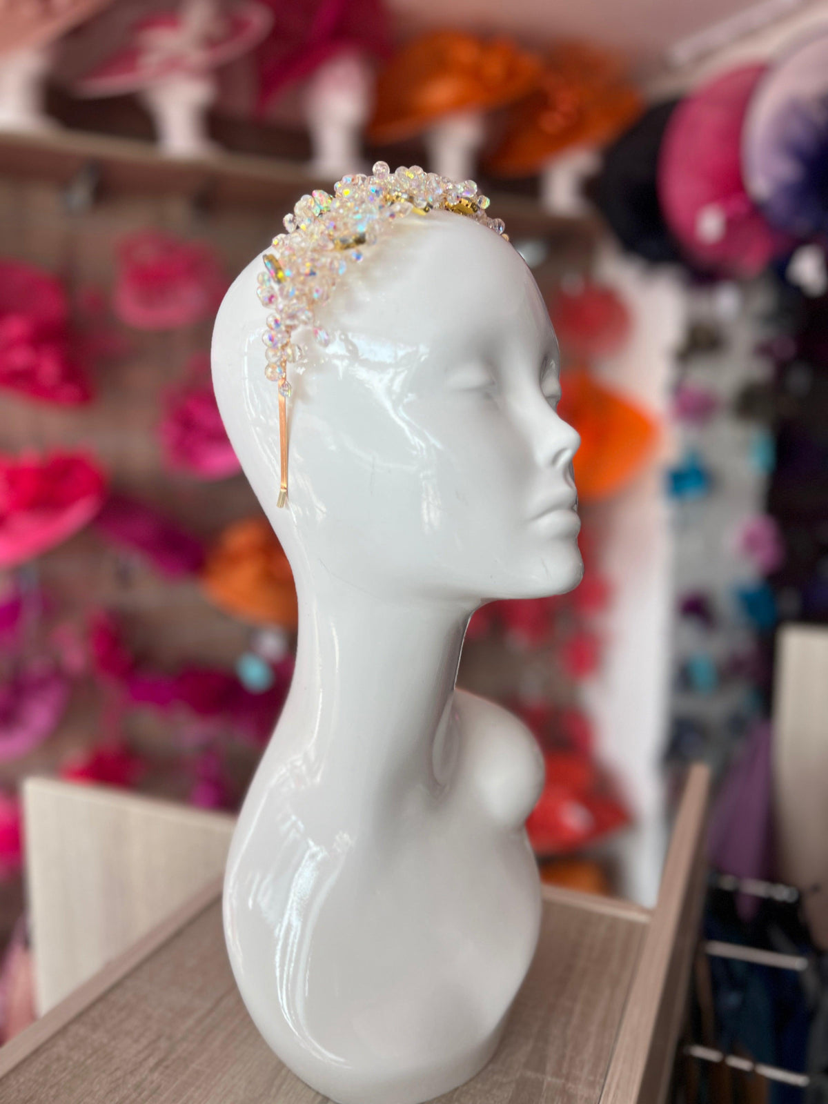 AB Beaded Headband Fascinator-Fascinators Direct
