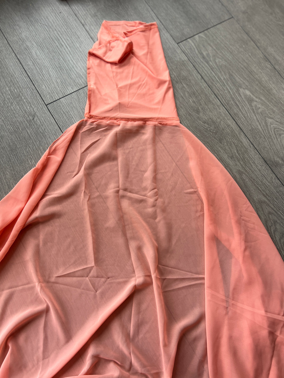 Apricot Chiffon Head Wrap Scarf-Fascinators Direct