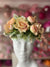 Apricot Vintage Rose & Peony Flower Crown Hair Garland-Fascinators Direct