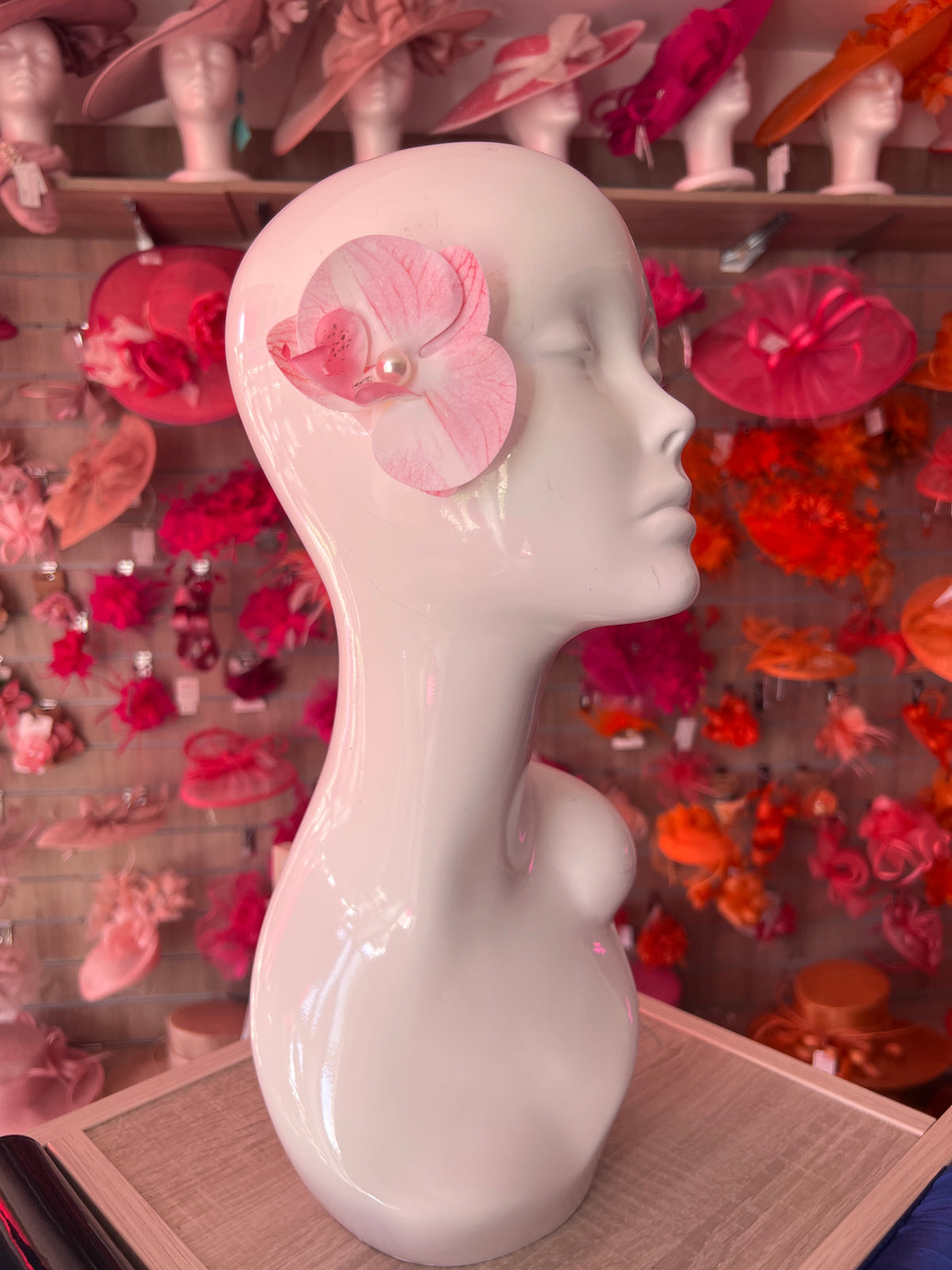 Light Pink Orchid Hair Clip
