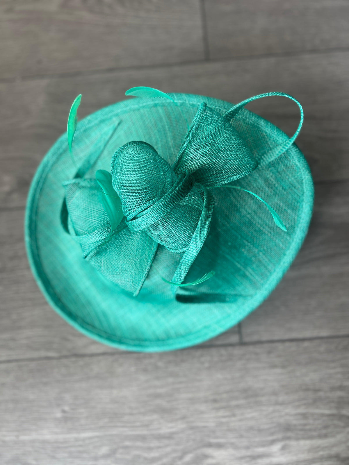 Jade Teardrop Disc Fascinator