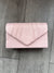 Baby Pink Velvet Envelope Clutch Bag-Fascinators Direct