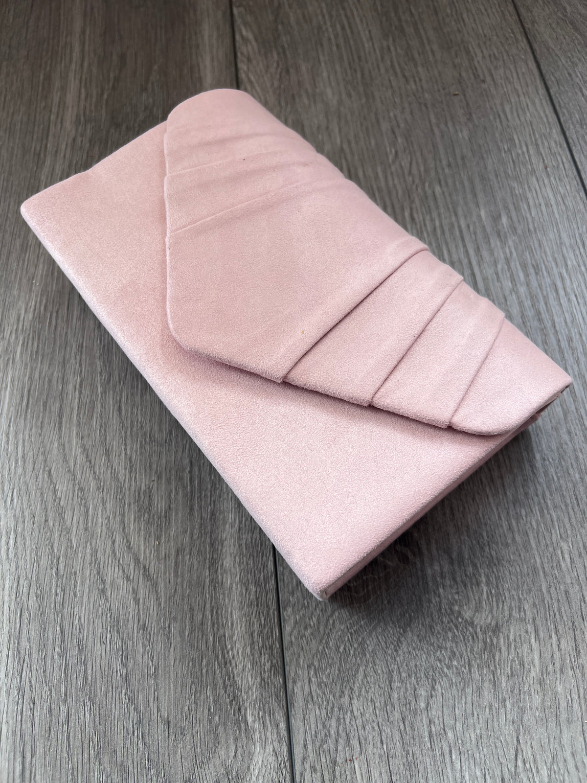 Baby Pink Velvet Envelope Clutch Bag-Fascinators Direct