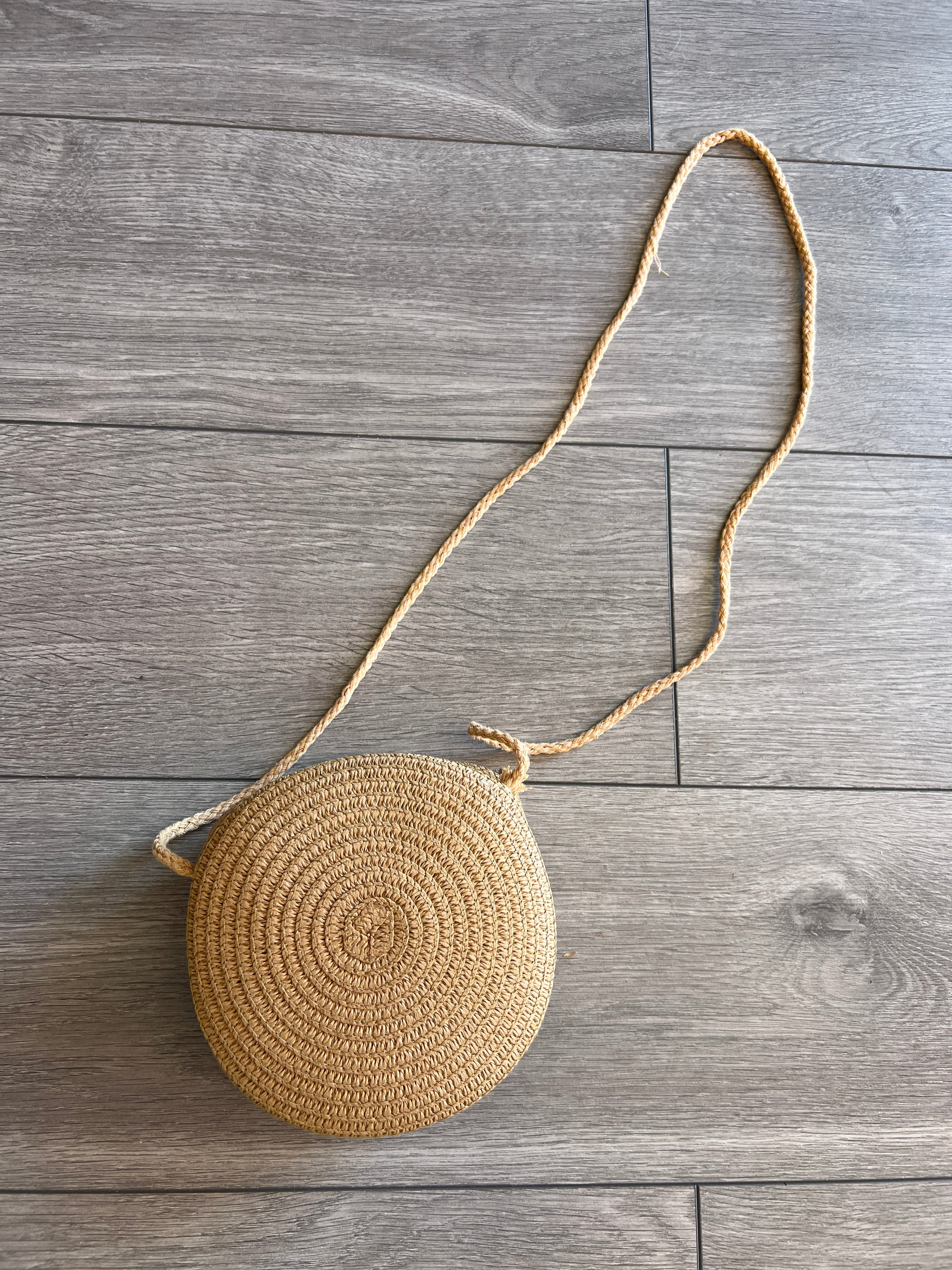 Round Straw Crossbody Bag Round Wicker Purse Round Straw Bag