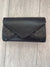 Black Glitter Envelope Clutch Bag-Fascinators Direct