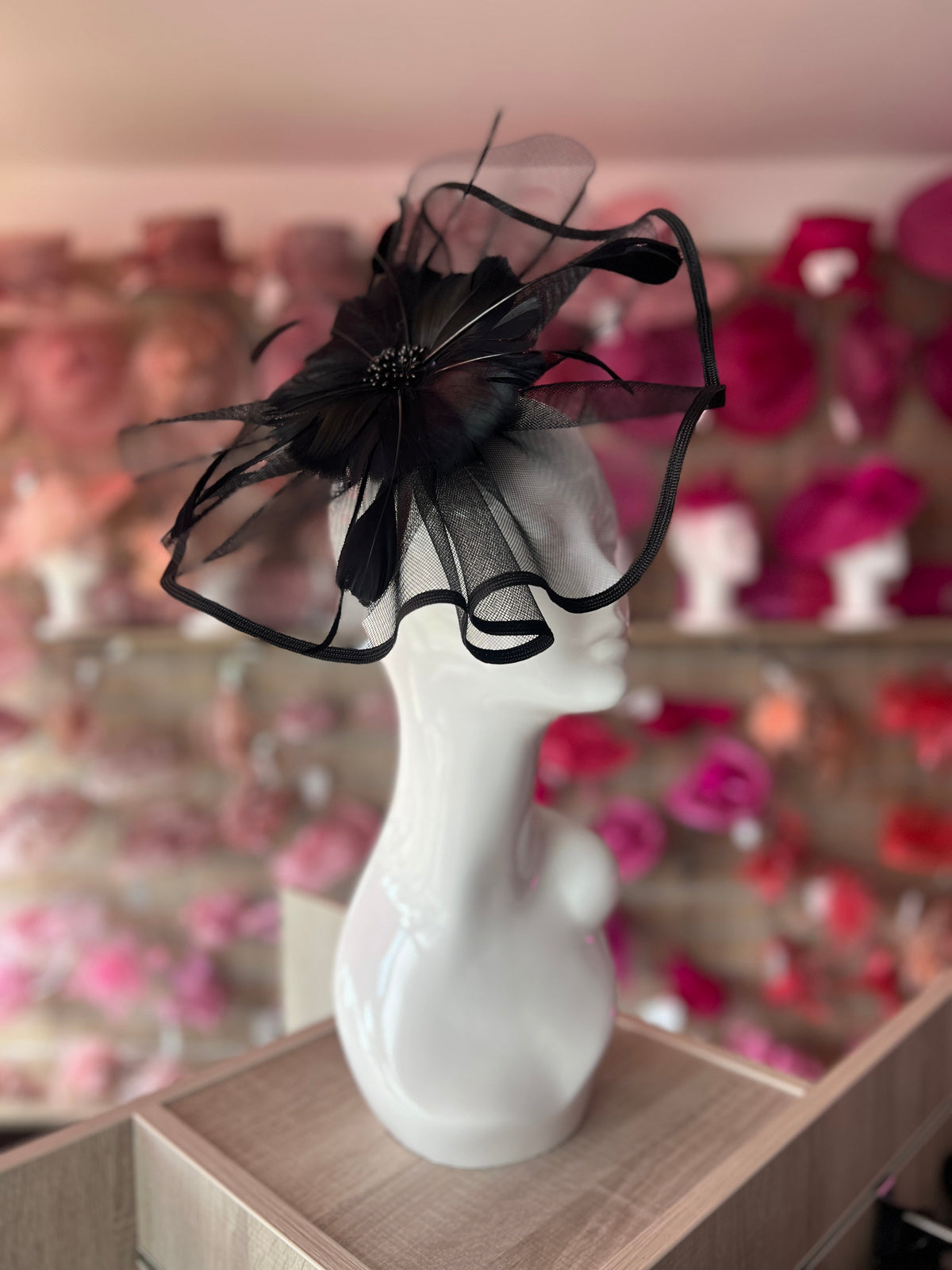 Black wedding hats fascinators online