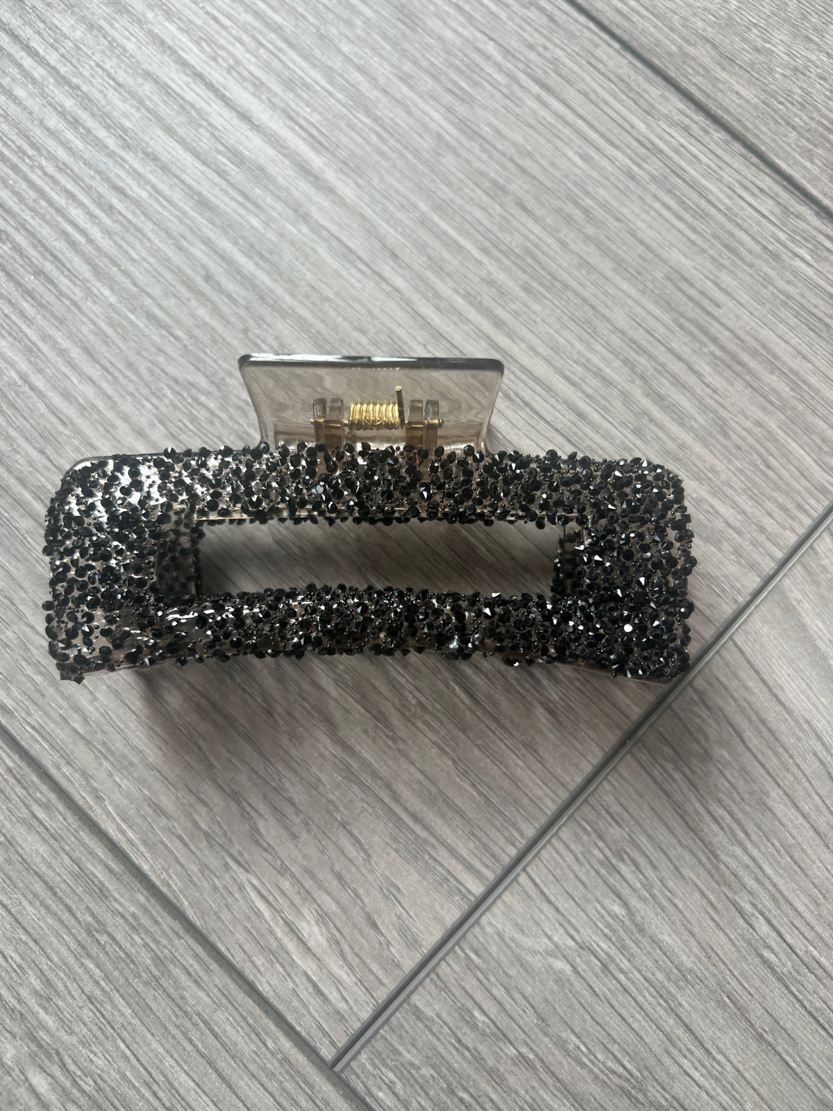 Black Rhinestone Hair Claw-Fascinators Direct