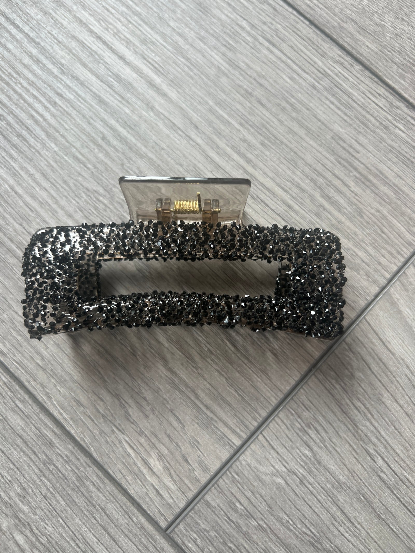 Black Rhinestone Hair Claw-Fascinators Direct