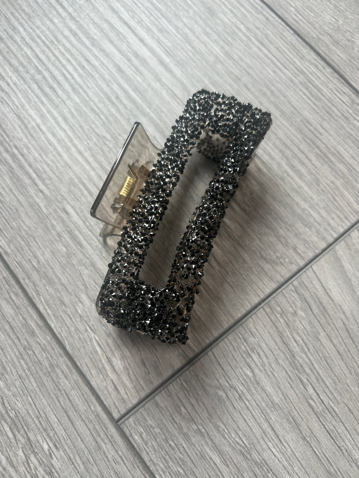 Black Rhinestone Hair Claw-Fascinators Direct