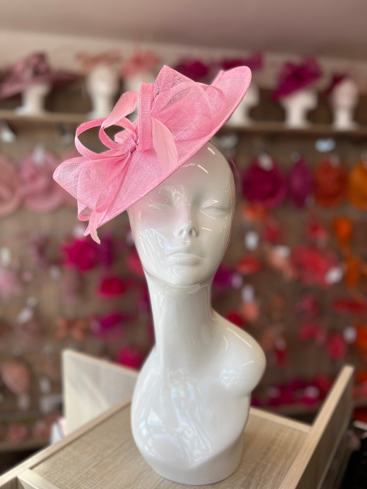 Blossom Disc Fascinator with Decorative Bow-Fascinators Direct