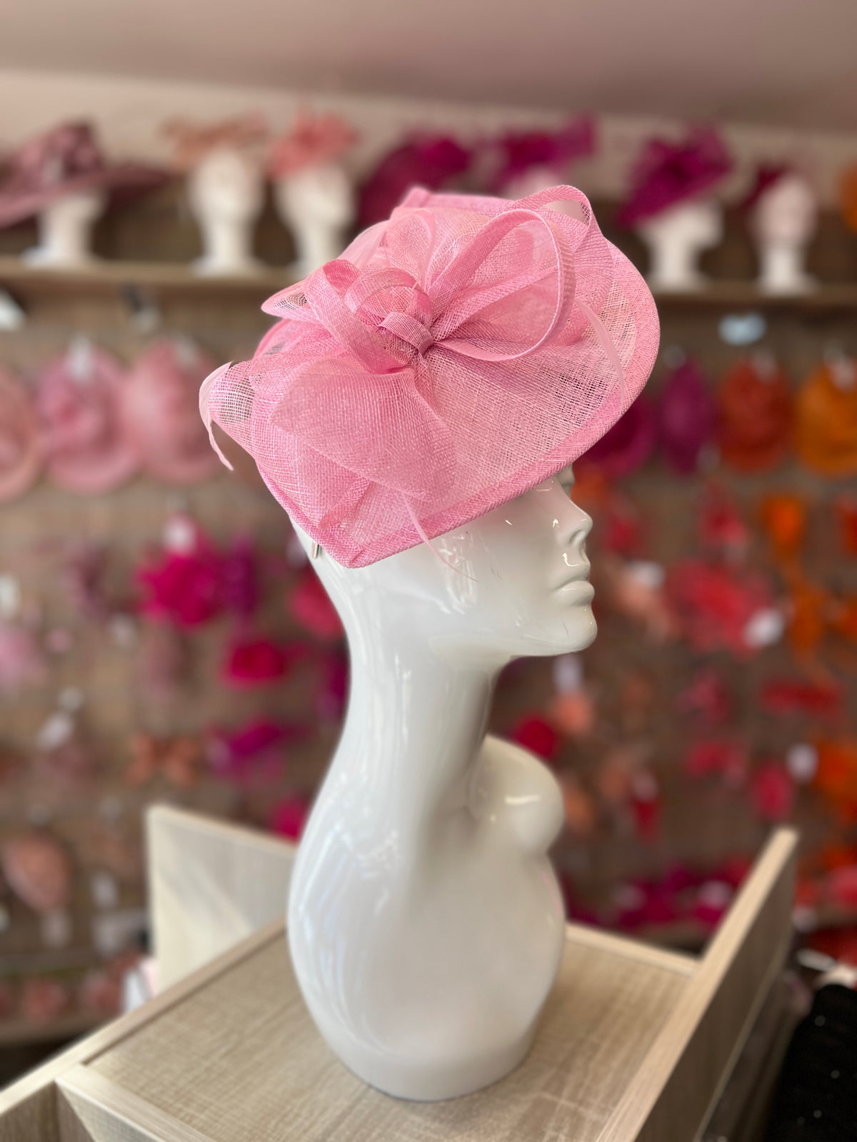Blossom Disc Fascinator with Decorative Bow-Fascinators Direct