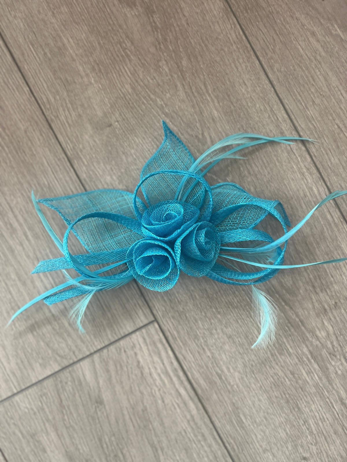 Blue Flower Fascinator Headband-Fascinators Direct