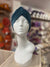 Blue Glitter Turban Hat-Fascinators Direct