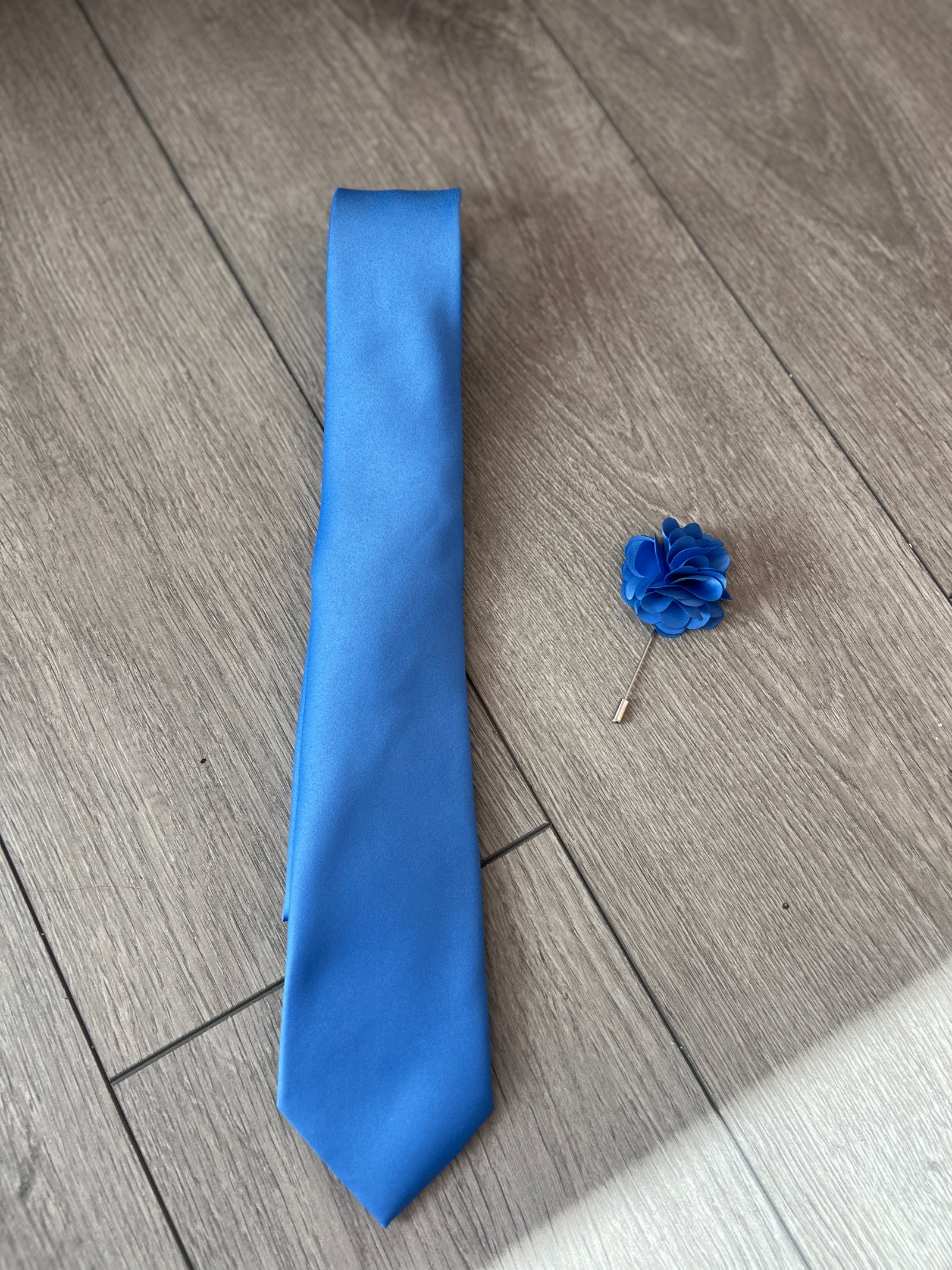 Blue Men’s Classic Tie & Pin-Fascinators Direct