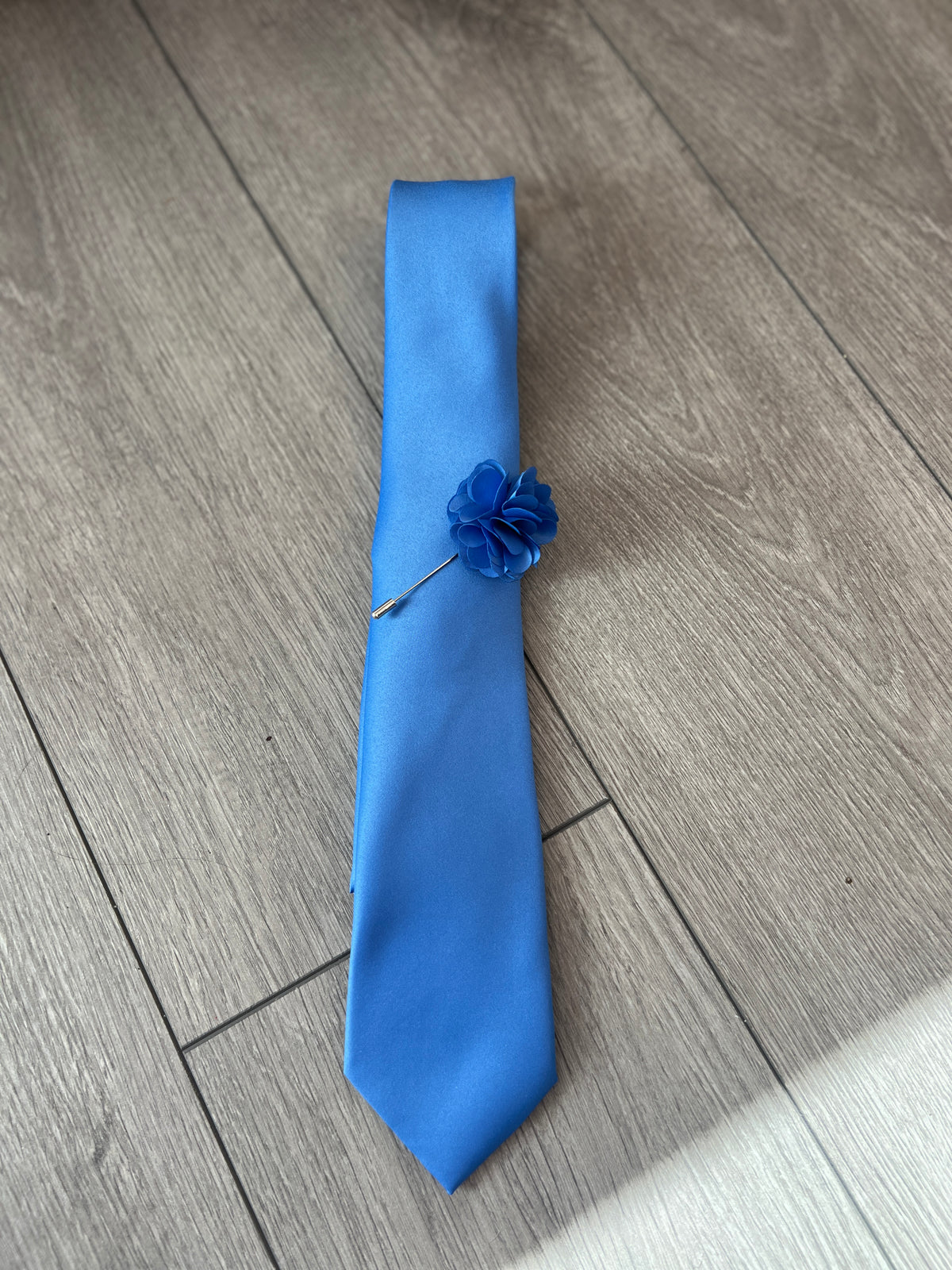 Blue Men’s Classic Tie &amp; Pin-Fascinators Direct