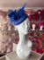 Blue Quill Fascinator Hat with Feathers & Loops-Fascinators Direct