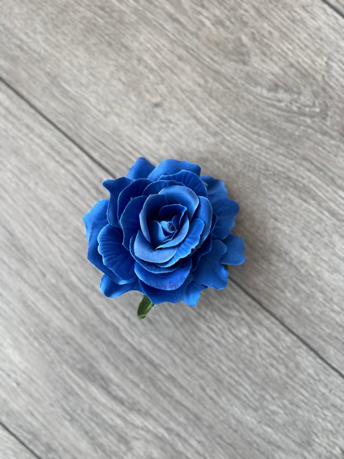 Blue Rose Hair Clip-Fascinators Direct